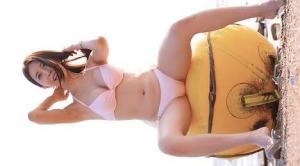 模特玫瑰01在西海岸济扶岛拍摄画报Bikini LOG首次影像