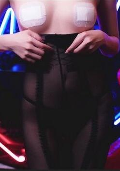  香草喵露露《连体黑丝》