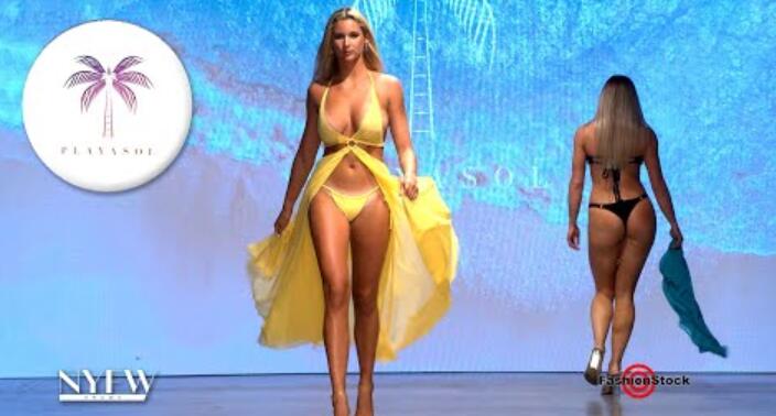 PLAYASOL SWIM |纽约时装周- DCSW - SS 2023 | NYFW t台| 4K比基尼秀
