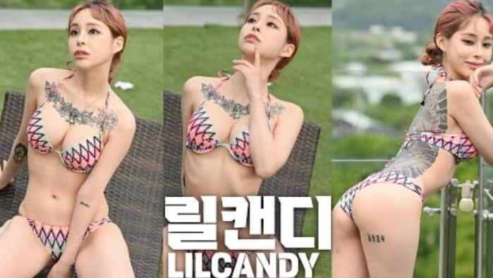 《世界性感包大赛》主持人里尔小甜甜，画报直拍